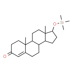 ChemSpider 2D Image | 17-[(Trimethylsilyl)oxy]androst-4-en-3-one | C22H36O2Si