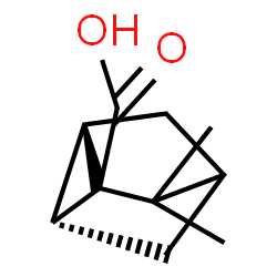 ChemSpider 2D Image | (2S,6S)-7,7-Dimethyltricyclo[2.2.1.0~2,6~]heptane-1-carboxylic acid | C10H14O2