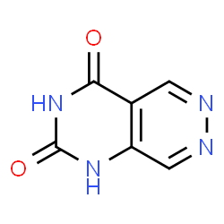 ChemSpider 2D Image | Pyrimido[4,5-d]pyridazine-2,4(1H,3H)-dione | C6H4N4O2