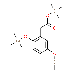 ChemSpider 2D Image | Trimethylsilyl {2,5-bis[(trimethylsilyl)oxy]phenyl}acetate | C17H32O4Si3