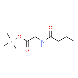 ChemSpider 2D Image | Trimethylsilyl N-butyrylglycinate | C9H19NO3Si