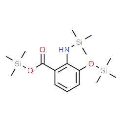 ChemSpider 2D Image | Trimethylsilyl 2-[(trimethylsilyl)amino]-3-[(trimethylsilyl)oxy]benzoate | C16H31NO3Si3