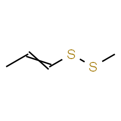 ChemSpider 2D Image | Methyl 1-propenyl disulfide | C4H8S2