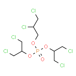 ChemSpider 2D Image | Bis(1,3-dichloro-2-propanyl) 2,3-dichloropropyl phosphate | C9H15Cl6O4P