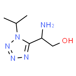 ChemSpider 2D Image | 2-Amino-2-(1-isopropyl-1H-tetrazol-5-yl)ethanol | C6H13N5O