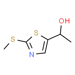 ChemSpider 2D Image | 1-[2-(Methylsulfanyl)-1,3-thiazol-5-yl]ethanol | C6H9NOS2