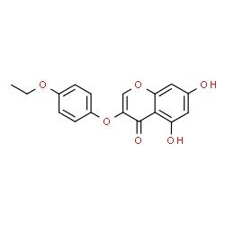 ChemSpider 2D Image | 3-(4-Ethoxyphenoxy)-5,7-dihydroxy-4H-chromen-4-one | C17H14O6