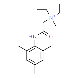 ChemSpider 2D Image | N,N-Diethyl-2-(mesitylamino)-N-methyl-2-oxoethanaminium | C16H27N2O