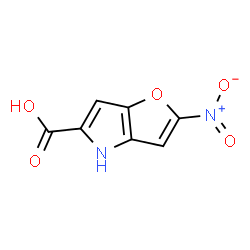 ChemSpider 2D Image | 2-Nitro-4H-furo[3,2-b]pyrrole-5-carboxylic acid | C7H4N2O5