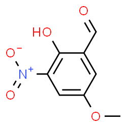 ChemSpider 2D Image | 5-Methoxy-3-nitrosalicylaldehyde | C8H7NO5