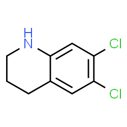 ChemSpider 2D Image | 6,7-Dichloro-1,2,3,4-tetrahydroquinoline | C9H9Cl2N