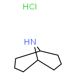 ChemSpider 2D Image | 9-Azabicyclo[3.3.1]nonane hydrochloride | C8H16ClN
