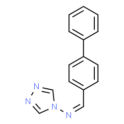 ChemSpider 2D Image | (Z)-1-(4-Biphenylyl)-N-(4H-1,2,4-triazol-4-yl)methanimine | C15H12N4