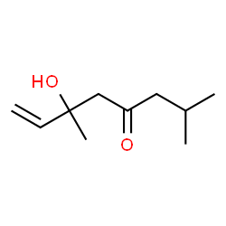 ChemSpider 2D Image | 6-Hydroxy-2,6-dimethyl-7-octen-4-one | C10H18O2
