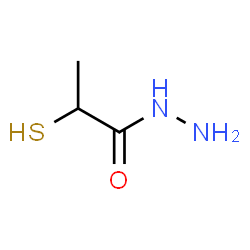 ChemSpider 2D Image | 2-Sulfanylpropanehydrazide | C3H8N2OS