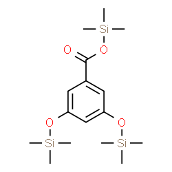 ChemSpider 2D Image | Trimethylsilyl 3,5-bis[(trimethylsilyl)oxy]benzoate | C16H30O4Si3