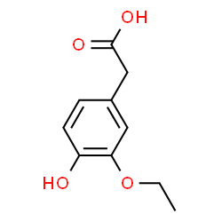 ChemSpider 2D Image | 3-Ethoxy-4-hydroxyphenylacetic acid | C10H12O4