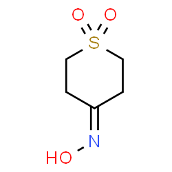 ChemSpider 2D Image | N-Hydroxytetrahydro-4H-thiopyran-4-imine 1,1-dioxide | C5H9NO3S