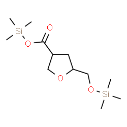 ChemSpider 2D Image | 1,4-Anhydro-2,3-dideoxy-5-O-(trimethylsilyl)-2-{[(trimethylsilyl)oxy]carbonyl}pentitol | C12H26O4Si2