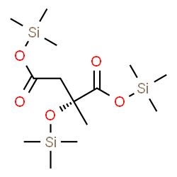 ChemSpider 2D Image | Bis(trimethylsilyl) (2R)-2-methyl-2-[(trimethylsilyl)oxy]succinate | C14H32O5Si3