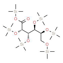 ChemSpider 2D Image | Trimethylsilyl 2,3,4,5,6-pentakis-O-(trimethylsilyl)-L-allonate | C24H60O7Si6