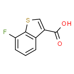 ChemSpider 2D Image | 7-Fluoro-1-benzothiophene-3-carboxylic acid | C9H5FO2S
