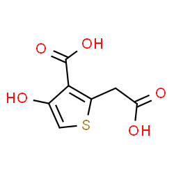 ChemSpider 2D Image | 2-(Carboxymethyl)-4-hydroxy-3-thiophenecarboxylic acid | C7H6O5S