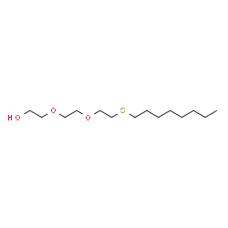 ChemSpider 2D Image | 2-{2-[2-(Octylsulfanyl)ethoxy]ethoxy}ethanol | C14H30O3S