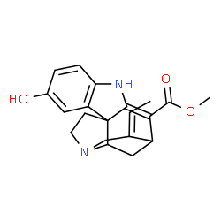 ChemSpider 2D Image | Methyl (19E)-10-hydroxy-2,16-didehydrocur-19-en-17-oate | C20H22N2O3