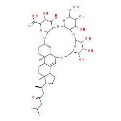 ChemSpider 2D Image | (1S,24R,30R,31R,35R)-6,7,13,14,18,19,20-Heptahydroxy-12-(hydroxymethyl)-31,35-dimethyl-30-[(2R)-6-methyl-4-oxo-2-heptanyl]-2,4,9,11,16,23,40-heptaoxaoctacyclo[22.13.2.1~17,21~.0~3,8~.0~10,15~.0~26,34~
.0~27,31~.0~35,39~]tetracont-25-ene-5-carboxylic acid | C45H70O18