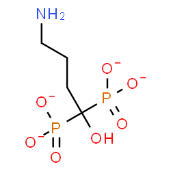 ChemSpider 2D Image | 4-Amino-1-hydroxybutane-1,1-diphosphonate | C4H9NO7P2