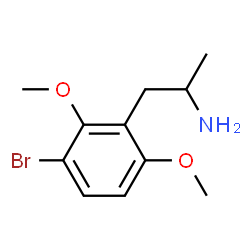 ChemSpider 2D Image | 1-(3-Bromo-2,6-dimethoxyphenyl)-2-propanamine | C11H16BrNO2