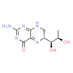 ChemSpider 2D Image | (6R)-6-(L-erythro-1,2-dihydroxypropyl)-7,8-dihydro-6H-pterin | C9H13N5O3