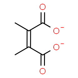 ChemSpider 2D Image | (2Z)-2,3-Dimethyl-2-butenedioate | C6H6O4