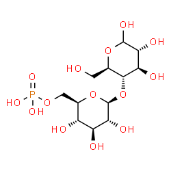 ChemSpider 2D Image | 6-phospho-beta-D-glucosyl-(1->4)-D-glucose | C12H23O14P