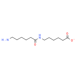 ChemSpider 2D Image | 6-[(6-Aminohexanoyl)amino]hexanoate | C12H23N2O3