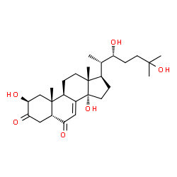 ChemSpider 2D Image | 3-dehydroecdysone | C27H42O6