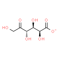ChemSpider 2D Image | D-arabino-Hex-5-ulosonate | C6H9O7