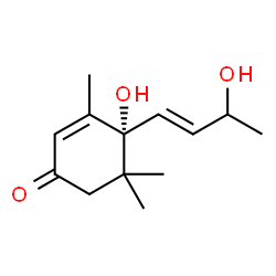 ChemSpider 2D Image | (6R)-vomifoliol | C13H20O3