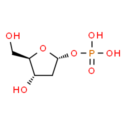 ChemSpider 2D Image | 2-Deoxyribose 1-phosphate | C5H11O7P