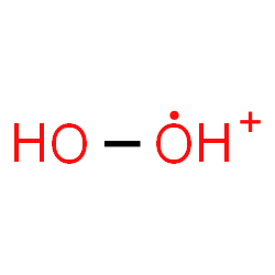 ChemSpider 2D Image | dioxidanylium | H2O2
