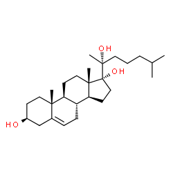 ChemSpider 2D Image | (20R)-17alpha,20-dihydroxycholesterol | C27H46O3