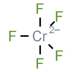 ChemSpider 2D Image | Pentafluorochromate(2-) | CrF5