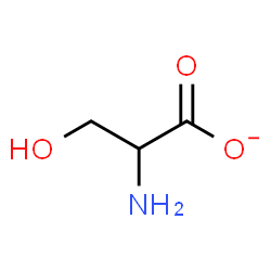ChemSpider 2D Image | 2-Amino-3-hydroxypropanoate | C3H6NO3