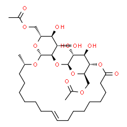 ChemSpider 2D Image | 1',4"-Sophorolactone 6',6"-diacetate | C34H56O14
