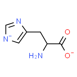 ChemSpider 2D Image | 2-Amino-3-(imidazol-1-id-4-yl)propanoate | C6H7N3O2