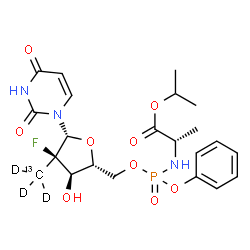 ChemSpider 2D Image | PSI-7977-13C-d3 | C2113CH26D3FN3O9P