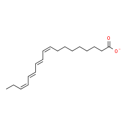 ChemSpider 2D Image | (9Z,11E,13E,15Z)-9,11,13,15-Octadecatetraenoate | C18H27O2