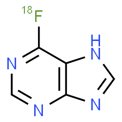 ChemSpider 2D Image | 6-(~18~F)Fluoro-7H-purine | C5H318FN4