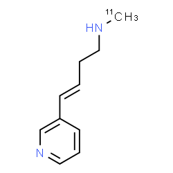 ChemSpider 2D Image | (3E)-N-(~11~C)Methyl-4-(3-pyridinyl)-3-buten-1-amine | C911CH14N2